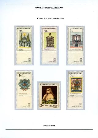 SVĚTOVÁ VÝSTAVA POŠTOVNÍCH ZNÁMEK PRAGA 1968 – list 13