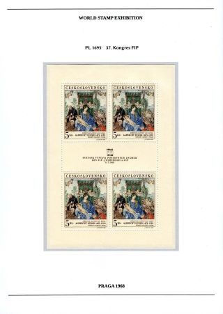 BRIEFMARKEN-WELTAUSSTELLUNG PRAGA 1968 – Blatt 17