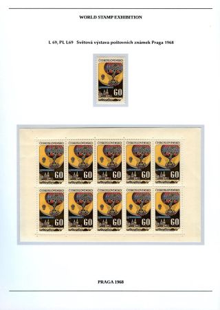 BRIEFMARKEN-WELTAUSSTELLUNG PRAGA 1968 – Blatt 18