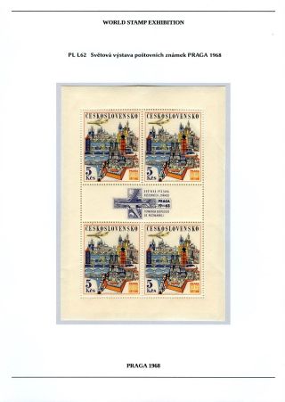 BRIEFMARKEN-WELTAUSSTELLUNG PRAGA 1968 – Blatt 22