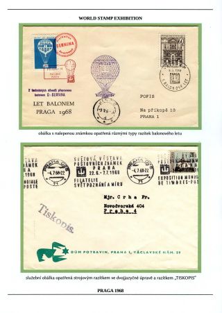 BRIEFMARKEN-WELTAUSSTELLUNG PRAGA 1968 – Blatt 36
