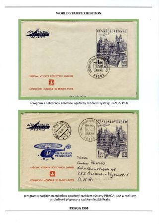 BRIEFMARKEN-WELTAUSSTELLUNG PRAGA 1968 – Blatt 37