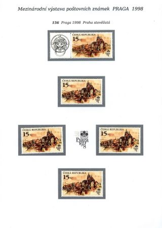INTERNATIONALE BRIEFMARKENAUSSTELLUNG PRAGA 1998 – Blatt 7