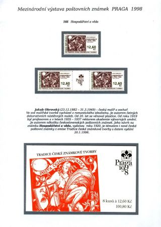 INTERNATIONALE BRIEFMARKENAUSSTELLUNG PRAGA 1998 – Blatt 10