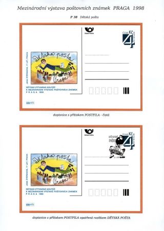 INTERNATIONALE BRIEFMARKENAUSSTELLUNG PRAGA 1998 – Blatt 24