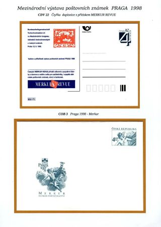 INTERNATIONALE BRIEFMARKENAUSSTELLUNG PRAGA 1998 – Blatt 28