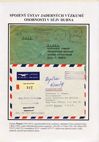 JOINT INSTITUTE FOR NUCLEAR RESEARCH - ATOMIC CENTRE IN DUBNA – sheet 45