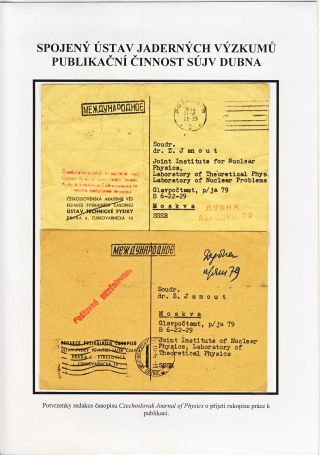 JOINT INSTITUTE FOR NUCLEAR RESEARCH - ATOMIC CENTRE IN DUBNA – sheet 58