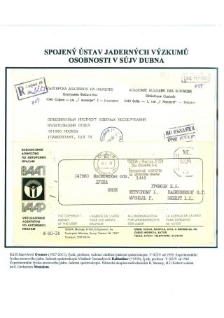 SPOJENÝ ÚSTAV JADERNÝCH VÝZKUMŮ - DUBNA – list 88