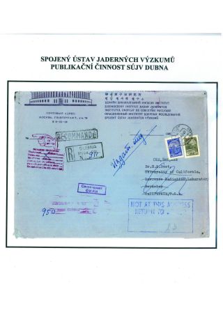 JOINT INSTITUTE FOR NUCLEAR RESEARCH - ATOMIC CENTRE IN DUBNA – sheet 104