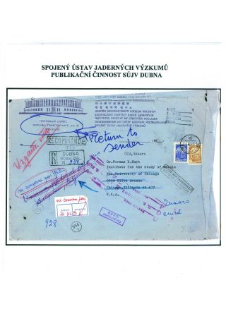 JOINT INSTITUTE FOR NUCLEAR RESEARCH - ATOMIC CENTRE IN DUBNA – sheet 106