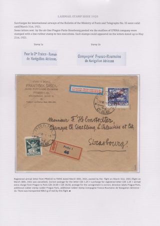 ČESKOSLOVENSKÁ LETECKÁ POŠTA 1920-1938 – list 9