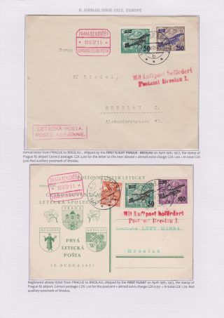 DIE TSCHECHOSLOWAKISCHE LUFTPOST 1920-1938 – Blatt 33