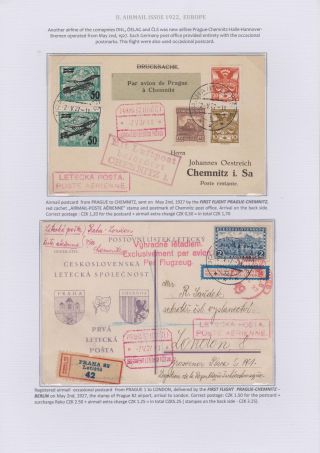 DIE TSCHECHOSLOWAKISCHE LUFTPOST 1920-1938 – Blatt 35