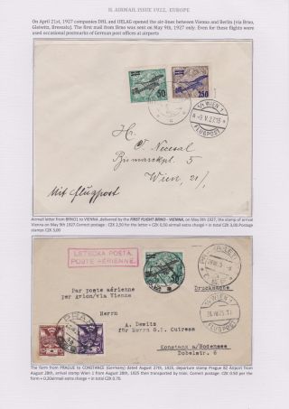 DIE TSCHECHOSLOWAKISCHE LUFTPOST 1920-1938 – Blatt 37