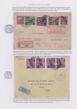 DIE TSCHECHOSLOWAKISCHE LUFTPOST 1920-1938 – Blatt 39
