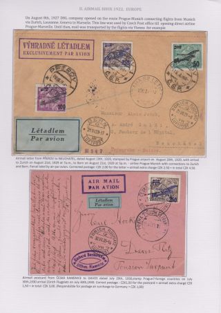 DIE TSCHECHOSLOWAKISCHE LUFTPOST 1920-1938 – Blatt 45