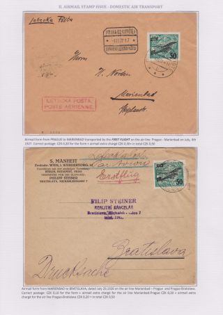 DIE TSCHECHOSLOWAKISCHE LUFTPOST 1920-1938 – Blatt 55