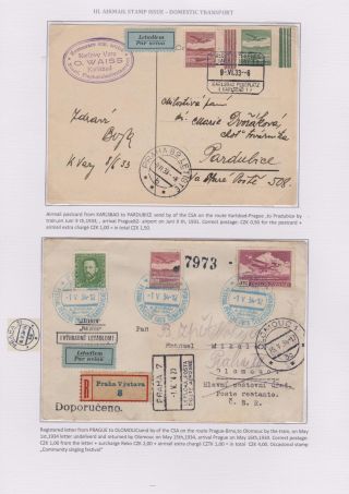 DIE TSCHECHOSLOWAKISCHE LUFTPOST 1920-1938 – Blatt 70