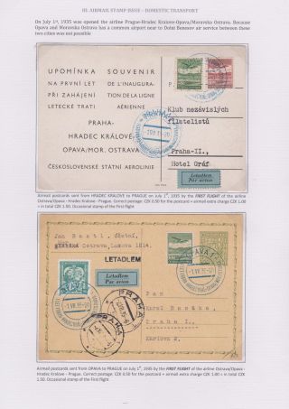 DIE TSCHECHOSLOWAKISCHE LUFTPOST 1920-1938 – Blatt 73