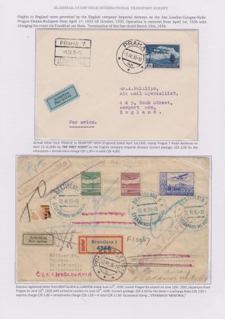 DIE TSCHECHOSLOWAKISCHE LUFTPOST 1920-1938 – Blatt 80