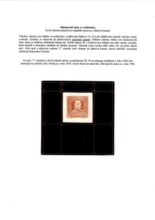 RAKOUSKÁ JUBILEJNÍ EMISE 1908 – list 2