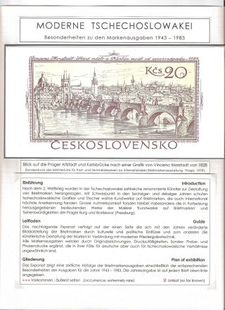 MODERN CZECHOSLOVAKIA, HIGHLIGHTS OF THE STAMP ISSUES 1943-1983 – sheet 1