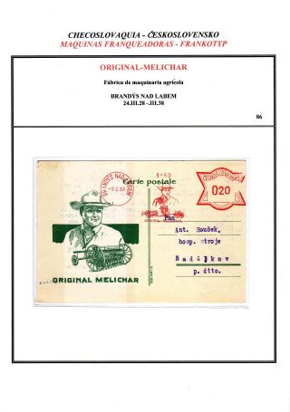 TSCHECHOSLOWAKEI - FRANKOTYP FREISTEMPEL 1926-1939, Teil II. - BENUTZER AUSSERHALB VON PRAG – Blatt 5