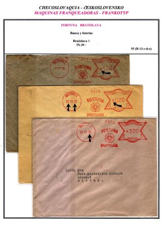 TSCHECHOSLOWAKEI - FRANKOTYP FREISTEMPEL 1926-1939, Teil II. - BENUTZER AUSSERHALB VON PRAG – Blatt 6