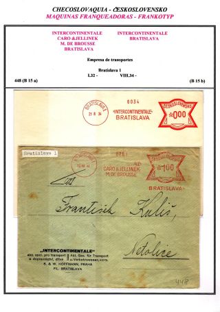 TSCHECHOSLOWAKEI - FRANKOTYP FREISTEMPEL 1926-1939, Teil II. - BENUTZER AUSSERHALB VON PRAG – Blatt 8