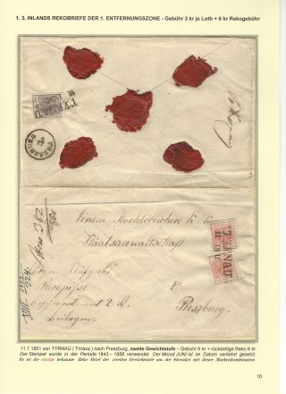ÖSTERREICHISCHE POST IN DER HEUTIGEN SLOWAKEI 1850-1867 – Blatt 10