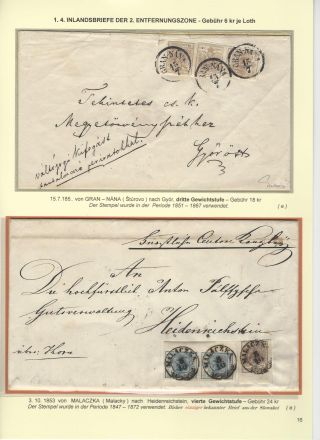 ÖSTERREICHISCHE POST IN DER HEUTIGEN SLOWAKEI 1850-1867 – Blatt 16