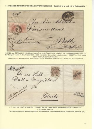 RAKOUSKÁ POŠTA NA ÚZEMÍ DNEŠNÍHO SLOVENSKA 1850-67 – list 17