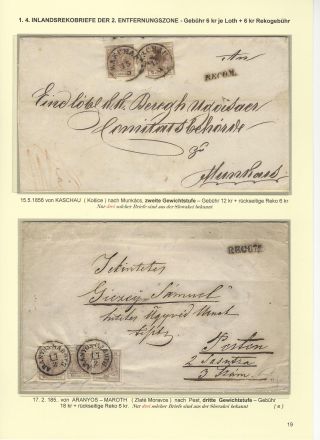 RAKOUSKÁ POŠTA NA ÚZEMÍ DNEŠNÍHO SLOVENSKA 1850-67 – list 19