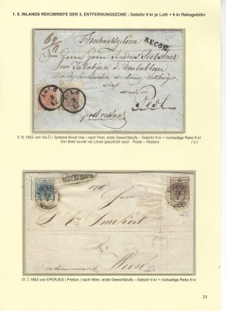 RAKOUSKÁ POŠTA NA ÚZEMÍ DNEŠNÍHO SLOVENSKA 1850-67 – list 23