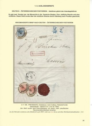 RAKOUSKÁ POŠTA NA ÚZEMÍ DNEŠNÍHO SLOVENSKA 1850-67 – list 26