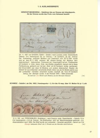 RAKOUSKÁ POŠTA NA ÚZEMÍ DNEŠNÍHO SLOVENSKA 1850-67 – list 27
