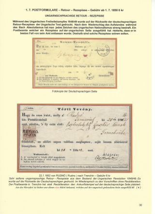 RAKOUSKÁ POŠTA NA ÚZEMÍ DNEŠNÍHO SLOVENSKA 1850-67 – list 30