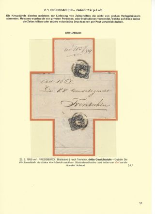 RAKOUSKÁ POŠTA NA ÚZEMÍ DNEŠNÍHO SLOVENSKA 1850-67 – list 35