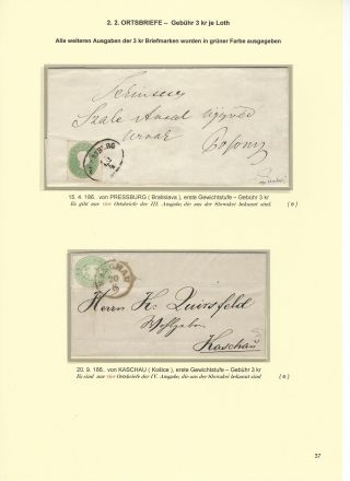 RAKOUSKÁ POŠTA NA ÚZEMÍ DNEŠNÍHO SLOVENSKA 1850-67 – list 37
