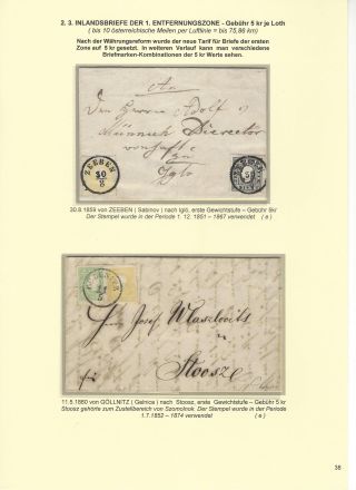 RAKOUSKÁ POŠTA NA ÚZEMÍ DNEŠNÍHO SLOVENSKA 1850-67 – list 38