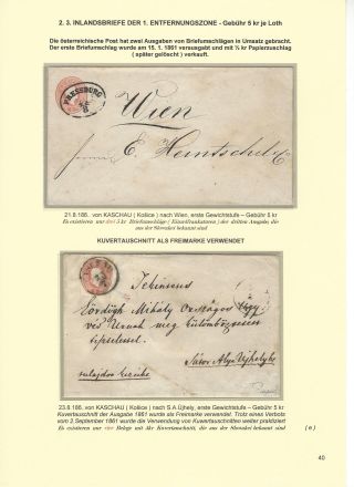 RAKOUSKÁ POŠTA NA ÚZEMÍ DNEŠNÍHO SLOVENSKA 1850-67 – list 40