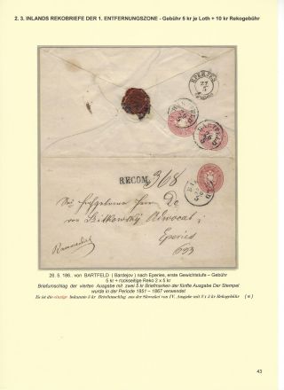 RAKOUSKÁ POŠTA NA ÚZEMÍ DNEŠNÍHO SLOVENSKA 1850-67 – list 43
