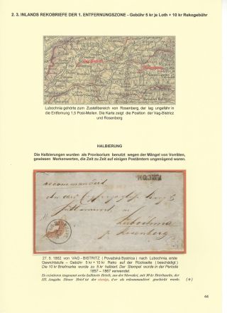 RAKOUSKÁ POŠTA NA ÚZEMÍ DNEŠNÍHO SLOVENSKA 1850-67 – list 44