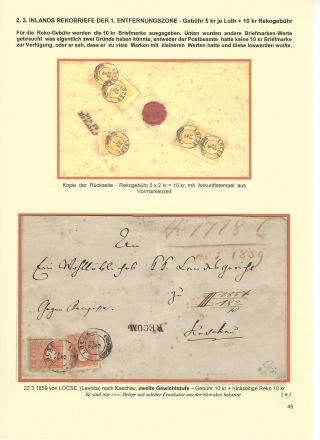 RAKOUSKÁ POŠTA NA ÚZEMÍ DNEŠNÍHO SLOVENSKA 1850-67 – list 45