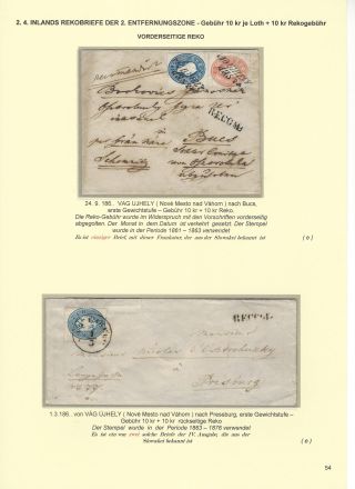 RAKOUSKÁ POŠTA NA ÚZEMÍ DNEŠNÍHO SLOVENSKA 1850-67 – list 54