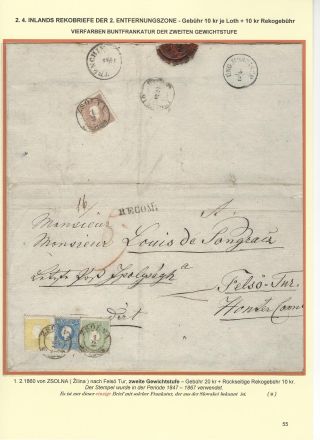RAKOUSKÁ POŠTA NA ÚZEMÍ DNEŠNÍHO SLOVENSKA 1850-67 – list 55