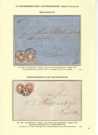 RAKOUSKÁ POŠTA NA ÚZEMÍ DNEŠNÍHO SLOVENSKA 1850-67 – list 62