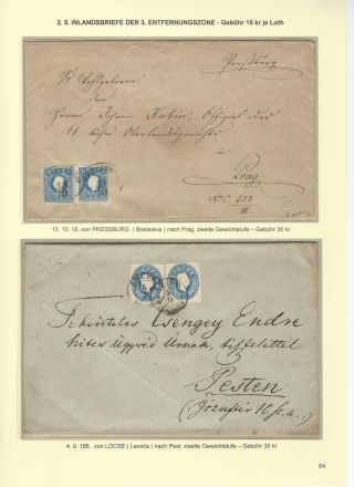 RAKOUSKÁ POŠTA NA ÚZEMÍ DNEŠNÍHO SLOVENSKA 1850-67 – list 64