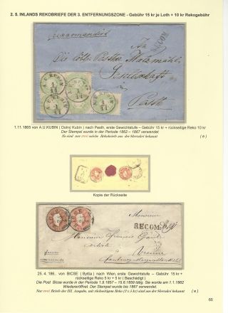 RAKOUSKÁ POŠTA NA ÚZEMÍ DNEŠNÍHO SLOVENSKA 1850-67 – list 65